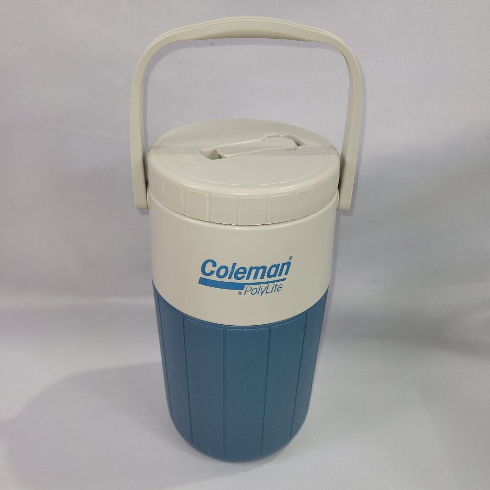Coleman Polylite Water Cooler 1/2 Gallon Jug Vintage Camping Drink Thermos